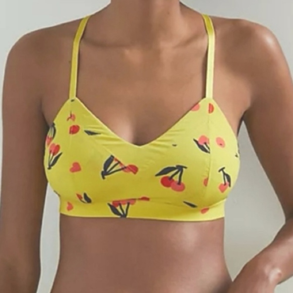 Anthropologie Chiara Perano Rosy Cross-Back Bralette Size Large